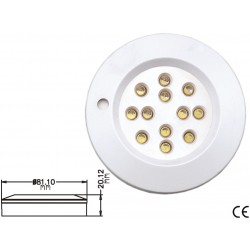 PLAFONIERA ABS 12V LED...